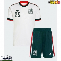Mexico Roberto Alvarado #25 Replica Away Minikit World Cup 2026 Short Sleeve (+ pants)